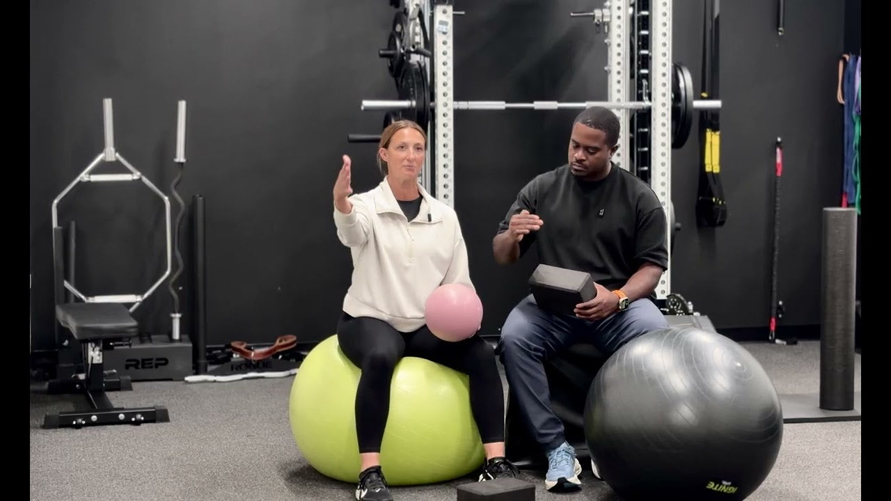 Jessica and an ANTIOX team member introducing Pilates in the Hagerstown studio